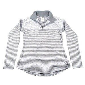 AVIA Womens Track Jacket Pullover Tones of Grey White Size S (4-6)  JH1155